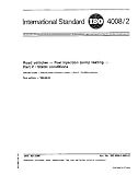 ISO 4008-2:1983, Road vehicles - Fuel injection pump testing - Part 2 : Static conditions