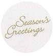 Foil Seasons Greetings Holiday Seals
