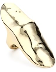Belle Noel "Molten Gold Armor" Gold-Plated Finger Ring
