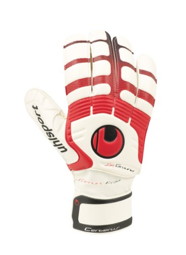 Uhlsport Torwarthandschuh Cerberus Soft SF, wei&szlig;/rot/schwarz, 9,5, 100022601 Preisvergleich
