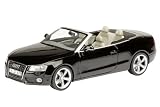 Dickie-Schuco 450728300 - Schuco - Audi A5 Cabrio, schwarz 1:43 brillantblack, Limited Edition: 1.000 St&uuml;ck, Klarsichtvitrine mit Sammlerumkarton