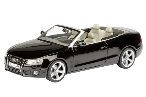 Dickie-Schuco 450728300 - Schuco - Audi A5 Cabrio, schwarz 1:43 brillantblack, Limited Edition: 1.000 St&uuml;ck, Klarsichtvitrine mit Sammlerumkarton