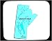 Decorated Mouse Pad with map, manitoba, canada