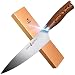 TUO Chef Knife, 8 inch Sharp Kitchen Knife with Pakkawood Handle, High Carbon Steel, Professional for Chopping & Dicing, Gift Box - Fiery Phoenix Series