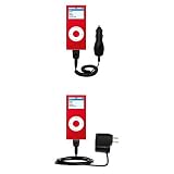 Essential Kit for the Apple iPod Nano 8GB - includes Car and Wall Charger with Rapid Charge Technology - Gomadic Brand w/ TipExchange Technology
