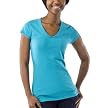 Juniors' Mossimo Supply Co. Cap-Sleeve V-Neck Tee - Aloha Aqua