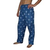 Mens NFL Indianapolis Colts Cotton Thermal Sleepwear / Pajama Pants - Blue (Size: XL)