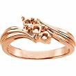 14K Rose Gold Mother's Ring - 3 Gemstone -- YOU CHOOSE THE COLORS!