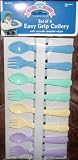 8 Colorful Easy Grip Spoons and Forks for Toddlers