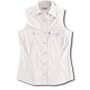 Carhartt WS004 Sleeveless Poplin Snap-Front Shirt White Large