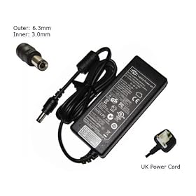 Laptop Charger for�Toshiba Satellite P100-MA6 R10-101 R15-S8229 U200-10H U200-10K�Compatible Replacement Notebook Adapter Adaptor Power Supply - Laptop Power (TM) Branded (UK Powercord and 12 Month Warranty)