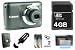 Canon PowerShot A800 Digitalkamera (10 Megapixel, 3-fach opt, Zoom, 6,4 cm (2,5 Zoll) Display) schwarz - inkl. Lederetui (Kunstleder), 4 GB SDHC Karte , 2x AA 2100 mAh Akku mit Ladeger�t & Schutzfolie