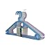 H & L Russel Plastic Hangers with Turrnable Hooks, Set of 10, Assorted Colours, 41 cm