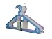 H & L Russel Plastic Hangers with Turrnable Hooks, Set of 10, Assorted Colours, 41 cm