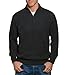 Wool Overs Men's Lambswool Zip Mock Neck Sweater