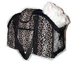 Designer Dog Carrier - Open Top Pet Carrier - Leopard