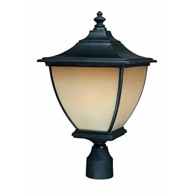 Thomas Lighting Sl9155-7 Trent Four-Light Outdoor Post Lantern, Matte Black