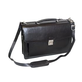 Buy Genuine Leather Laptop Case Holder Computer Bag Available in 2 Colors Black, Brown by Gem Avenue