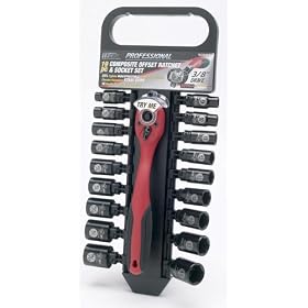 Performance Tool W38337 19 Piece 3 8 Drive SAE and Metric Laser Etched 6 Point Socket Set... by Performance Tool