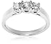 14k White or Yellow Gold 3-Stone Diamond Ring (3/4 cttw, H Color, SI2 Clarity)