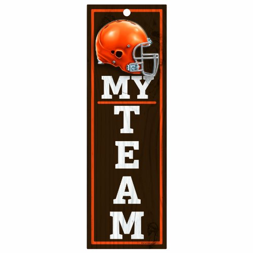 NFL Cleveland Browns 4-by-13 Wood 