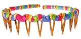 L. Erickson USA Zig Zag Headband - Beach Day Stripe Silk Print