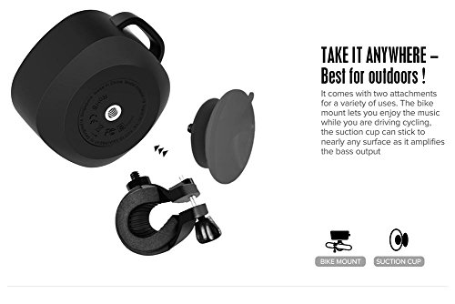 Divoom Airbeat-10 Water Resistant Bluetooth 3.0 Portable Speaker, with Suction Cup for Showers, Bike Mount speaker for Smartphone, iPhone, Galaxy, LG, iPad, Tablet PC (Red)
Divoom Airbeat-10 Water Resistant Bluetooth 3.0 Portable Speaker, with Suction Cup for Showers, Bike Mount speaker for Smartphone, iPhone, Galaxy, LG, iPad, Tablet PC (Red)
