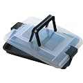 Kaiser 750002 Bake&Take Brat- und Backform mit Transporthaube, 42 x 29 cm