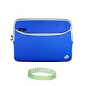 New Blue Amazon Kindle DX Carrying Sleeve With Extra Pocket + Live*Laugh*Love Wrist Band!!! (Kindle DX Not Included)
