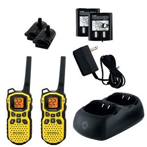 MOTOROLA MS350R 22 CHANNEL 35 MILE WATERPROOF 2 WAY RADIOS