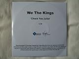WE THE KINGS Check Yes Juliet CD promo