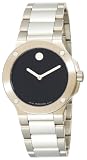 Movado Women's SE Extreme Stainless Steel Bracelet Black Dial Watch #0606292