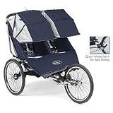 Baby Jogger Performance Jogging Stroller - Double 20 in. (Navy/Yellow)