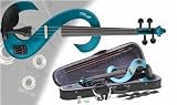 Stagg EVN 4/4 MBL Silent Violin Set with Case - Metallic Blue