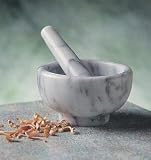 RSVP White Marble Mortar and Pestle