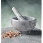 RSVP White Marble Mortar and Pestle
