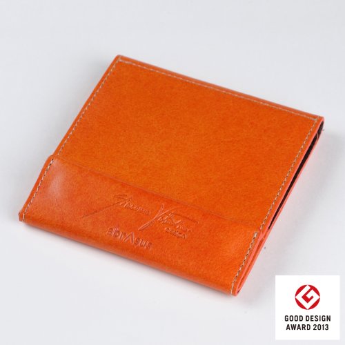 薄い財布 abrAsus × Giacomo Valentini オレンジ