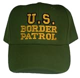 Outer Rebel Fashion Baseball Caps- US Military, Khaki Olive with Border Patrol Embroidery