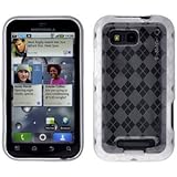 Clear Cruzer Argyle High Gloss TPU Soft Gel Skin Case - For Motorola DEFY M ....