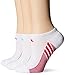 adidas Women's Superlite Stripe No Show Socks (3-Pair), White/Shock Blue/Bold Pink/Green Glow, Medium