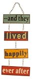And They Lived Happily Ever After Retro Metal Hanging Sign