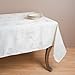 Fennco Styles Royal De Noel Holiday Design Jacquard Rectangular Tablecloth. One Piece. (70