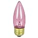 25 Watt - 2000 hrs - 120 Volt - Coral Pink Light Bulb - 3-5/8 in. Length - Medium Base - PQB L1868