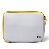 Fashion Netbook Neoprene Sleeve Case - Grey with Yellow for Samsung NC10 10.2 Notebook