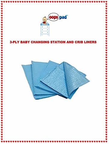 Oops Pad 3-Ply Blue Changing Station Table Liners 100ct