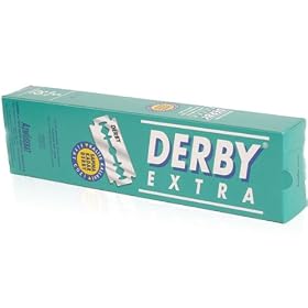 100 Derby Extra Stainless Steel Double Edge Safety Razor Blades. Available in different quantities via drop-down menu below!
