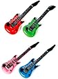 Rhode Island Novelty (Pack of 12) Inflatable Rock Star Electric Guitar, Assorted Colors