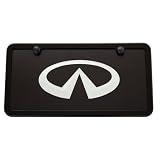 Infiniti Black License Plate Tag and Black Frame High-End by High-End Motorsports
