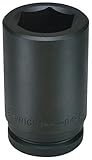 Wright Tool 849-90MM 90MM 1-1/2-Inch Drive 6 Point Deep Metric Impact Socket [並行輸入品]