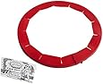 Talisman Designs Adjustable Pie Crust Shield, BPA-free Silicone, Red, Fits 8.5" - 11.5" Rimmed Dish